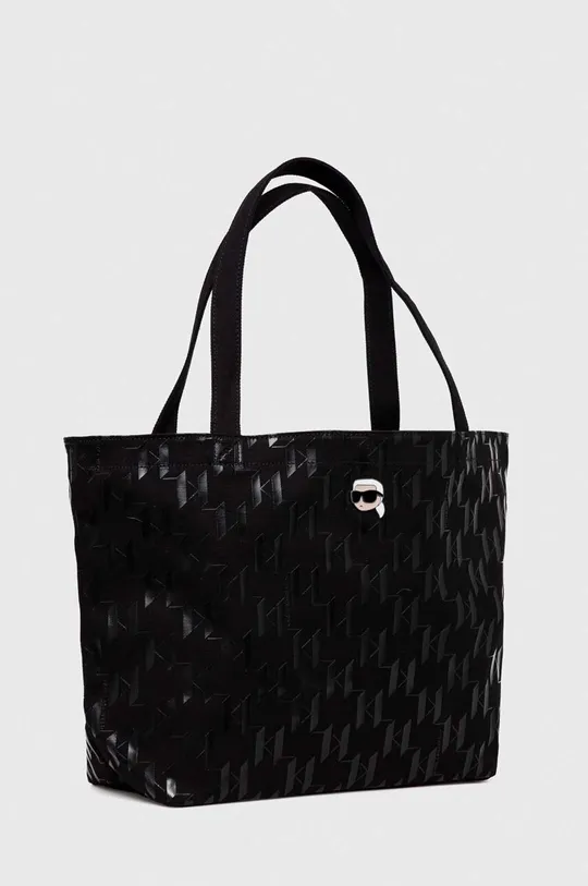 Pamučna torba Karl Lagerfeld crna