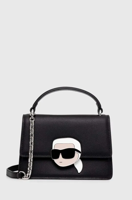 czarny Karl Lagerfeld torebka skórzana Damski