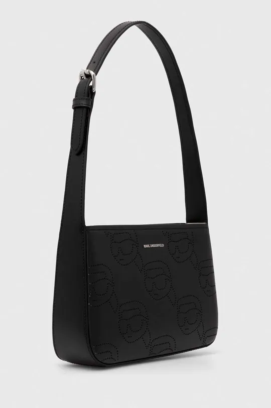 Usnjena torbica Karl Lagerfeld črna