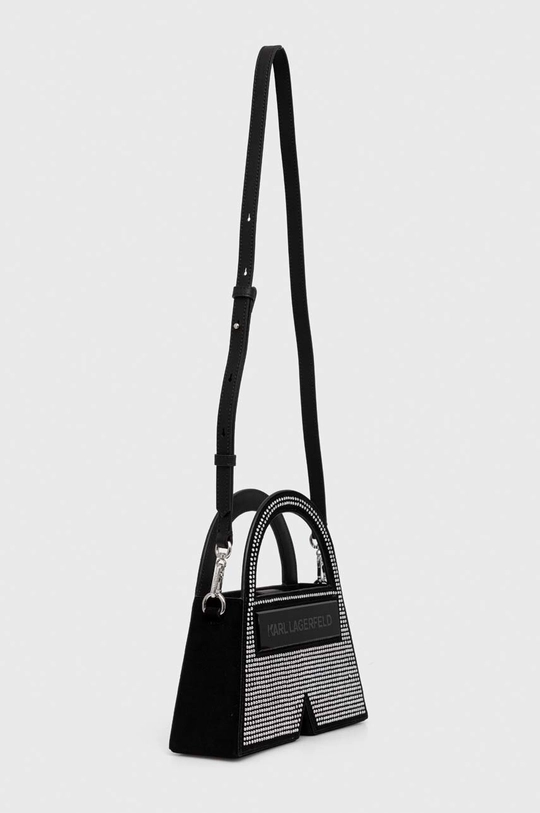 Karl Lagerfeld borsa in pelle scamosciata nero