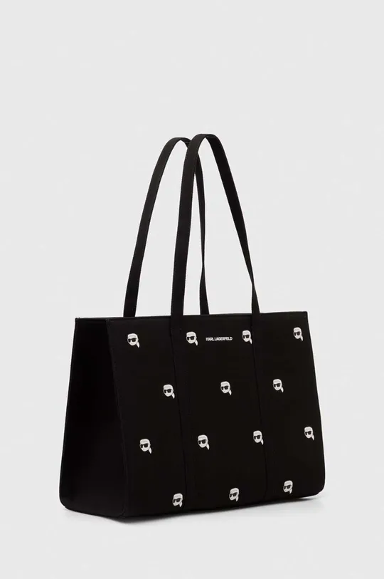 Karl Lagerfeld torebka bawełniana czarny