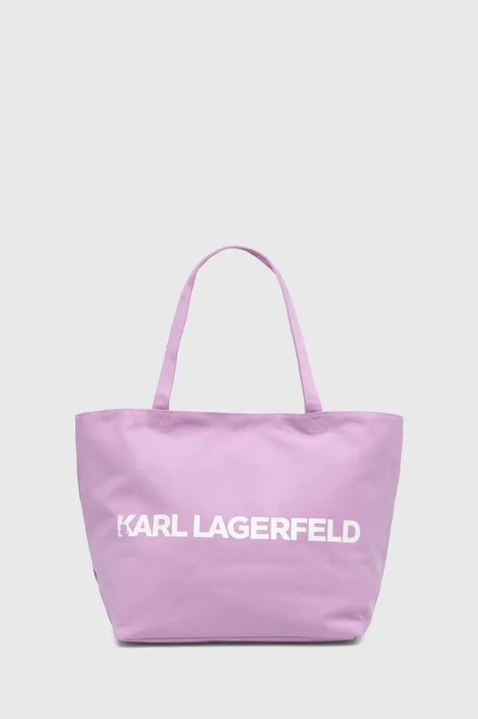 lila Karl Lagerfeld pamut táska Női