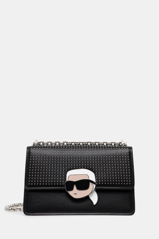 Karl Lagerfeld poseta de piele cu modele negru 246W3027