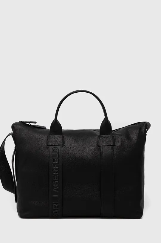 μαύρο Δερμάτινη τσάντα Karl Lagerfeld Ανδρικά