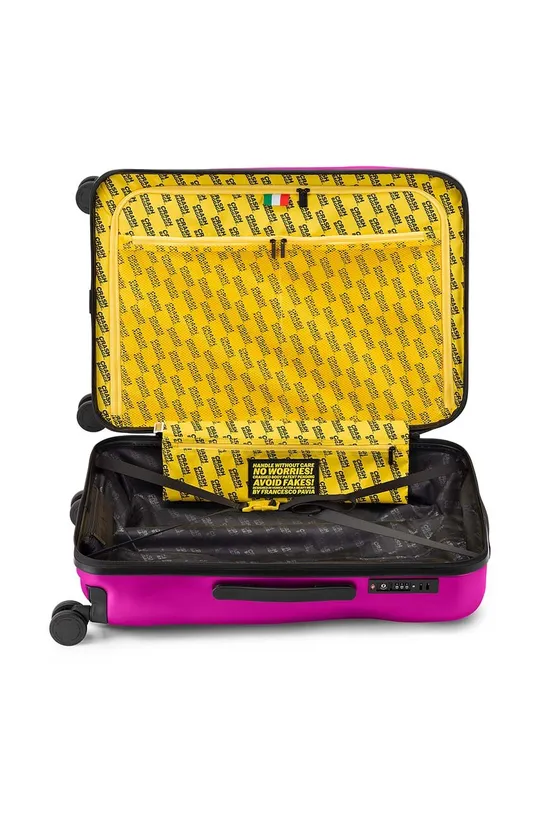różowy Crash Baggage walizka ICON Medium Size