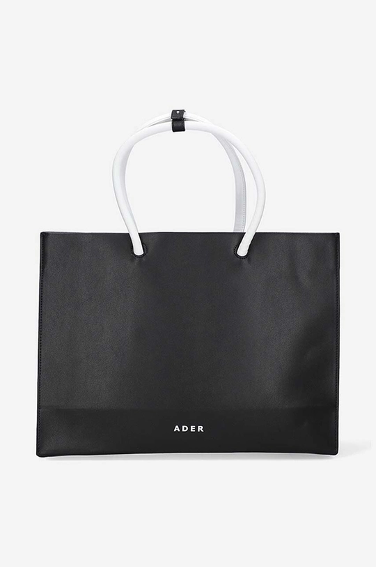 Ader Error geantă de piele Tote Bag negru