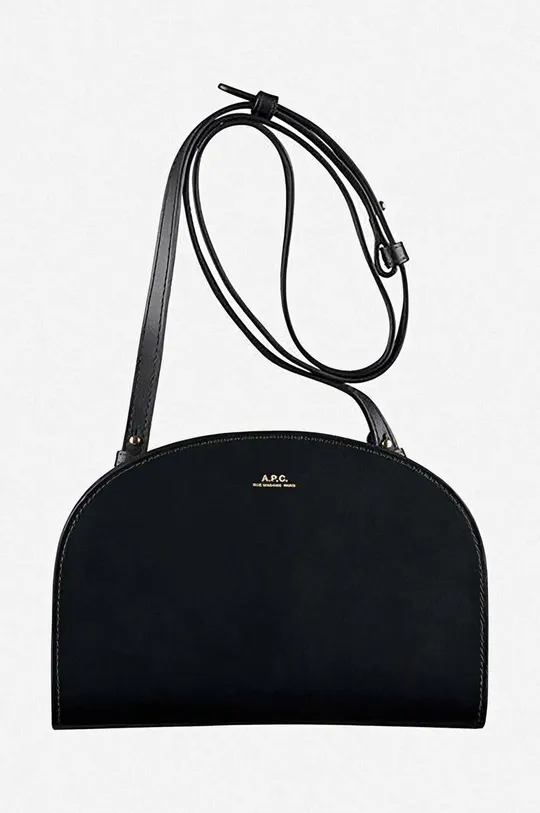 A.P.C. leather handbag Demi Lune