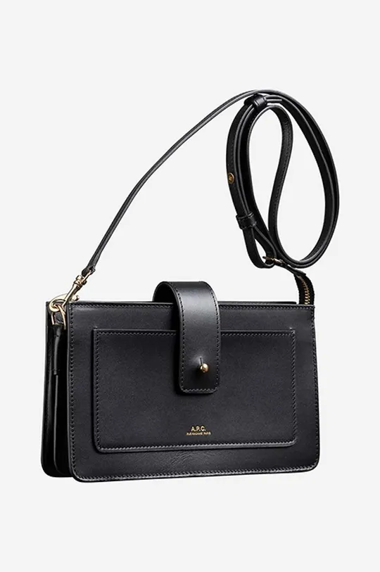 black A.P.C. leather handbag Albane