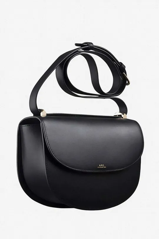 black A.P.C. handbag Sac Geneve PXAWV-F61161 BLACK