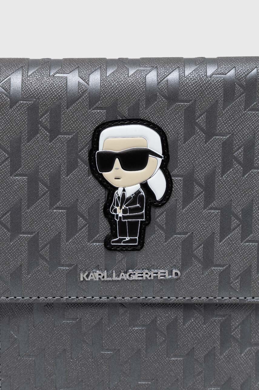 CG MOBILE Karl Lagerfeld KLWBSAMIPK Étui pour Smartphone Noir/Noir Ikonik Karl