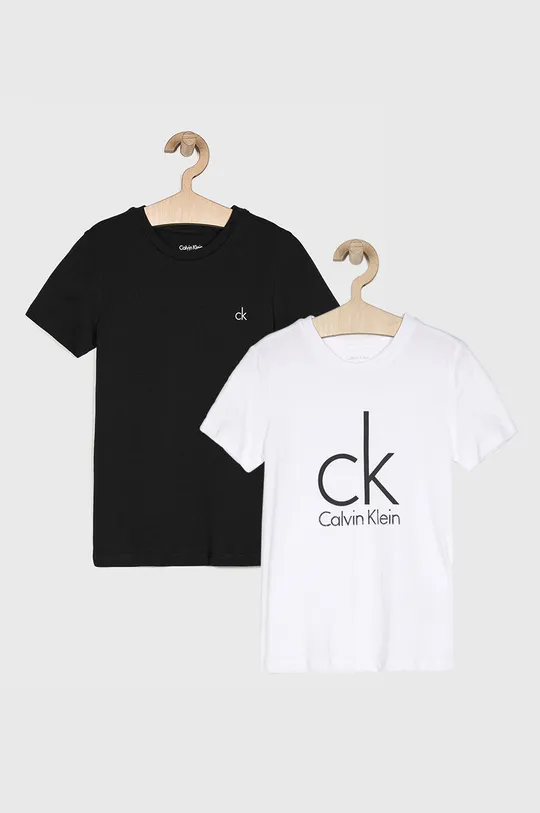 čierna Calvin Klein Underwear - Detské tričko (2-pak) 104-176 cm Chlapčenský