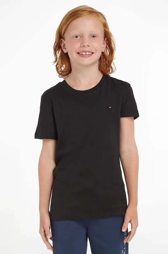 čierna Tommy Hilfiger - Detské tričko 74-176 cm Chlapčenský