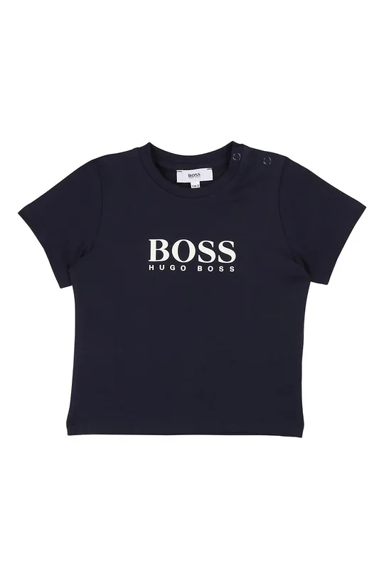 granatowy Boss - T-shirt dziecięcy 62-98 cm J05P07 Chłopięcy