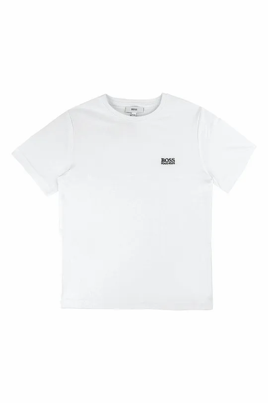biały Boss - T-shirt dziecięcy 104-110 cm J25P14 Chłopięcy