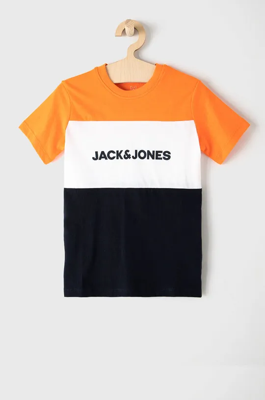 pomarańczowy Jack & Jones T-shirt dziecięcy Chłopięcy