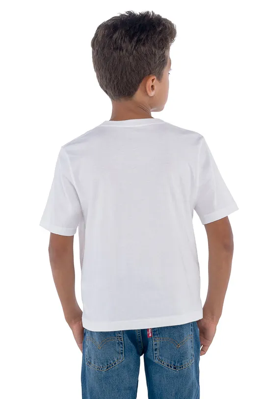 bianco Levi's t-shirt in cotone per bambini