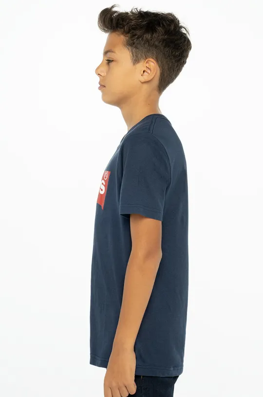 Дитяча футболка Levi's темно-синій