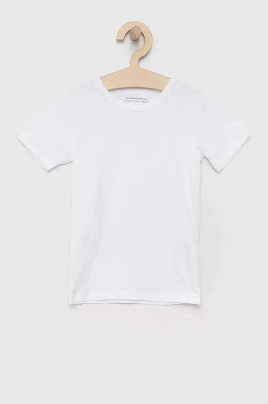 United Colors of Benetton otroška majica (2-pack) bela
