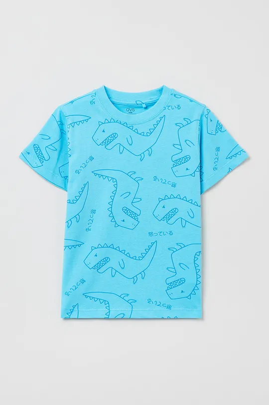 τιρκουάζ Παιδικό βαμβακερό μπλουζάκι OVS Για αγόρια