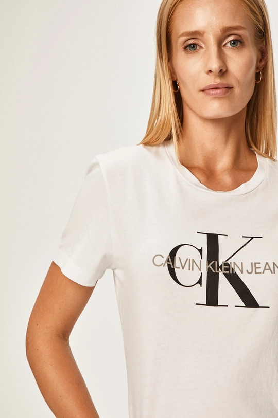 білий Calvin Klein Jeans Футболка