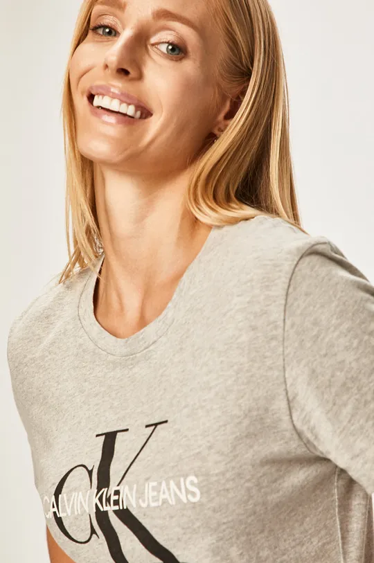 szary Calvin Klein Jeans - T-shirt J20J207878