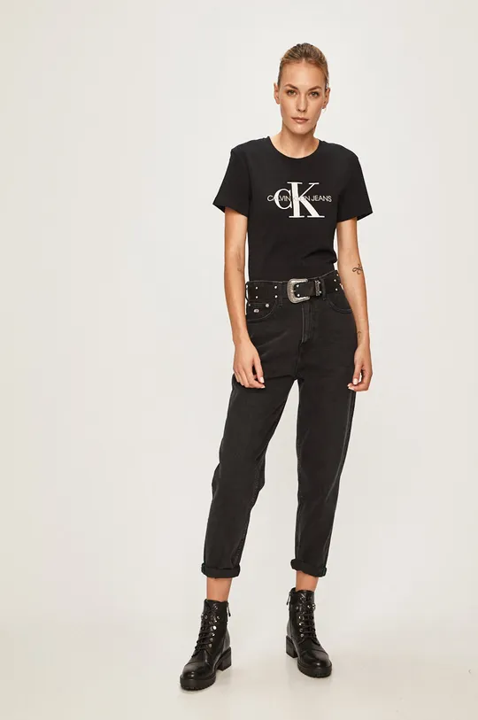 Calvin Klein Jeans - T-shirt J20J207878 czarny