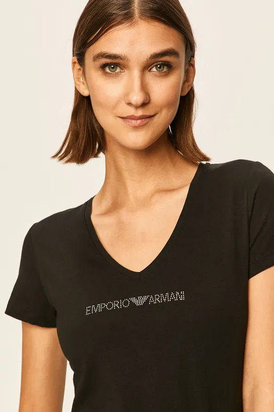 czarny Emporio Armani - T-shirt 164407.CC318