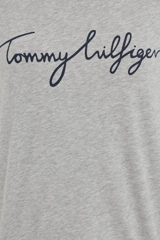 szary Tommy Hilfiger t-shirt bawełniany