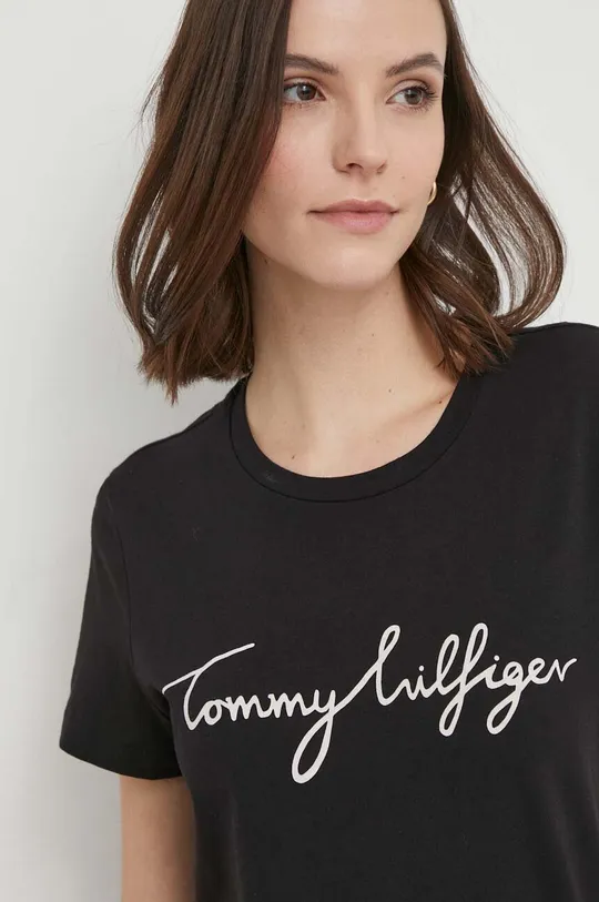 črna Tommy Hilfiger t-shirt
