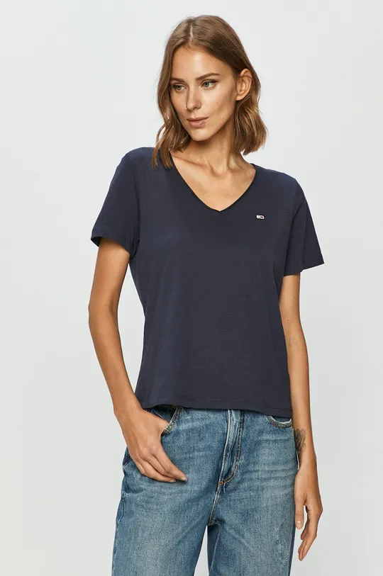 mornarsko modra Tommy Jeans t-shirt Ženski