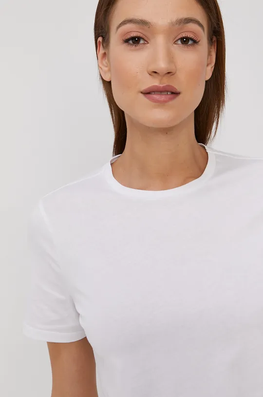λευκό Μπλουζάκι Pieces Γυναικεία