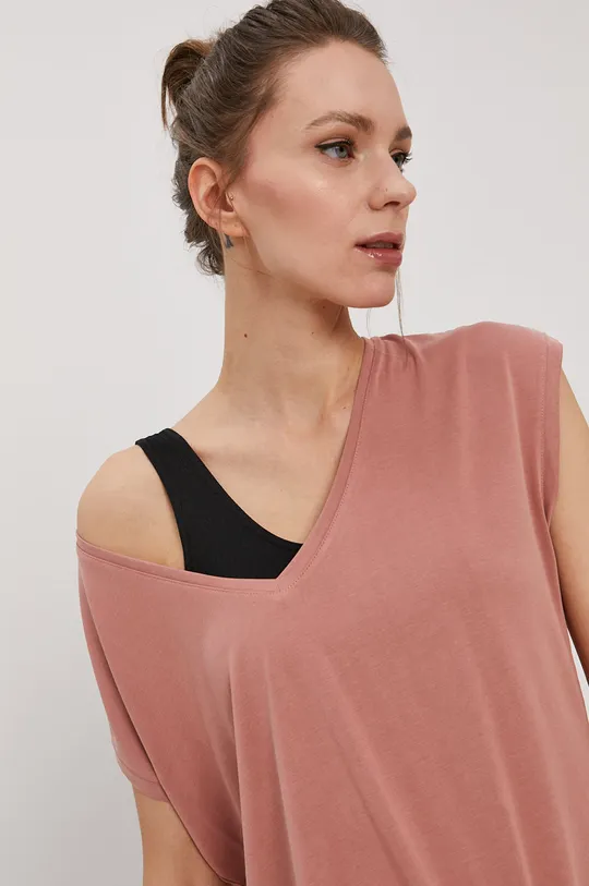różowy Vero Moda T-shirt Damski