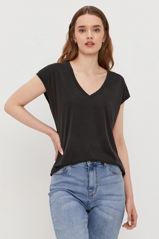 czarny Vero Moda T-shirt Damski