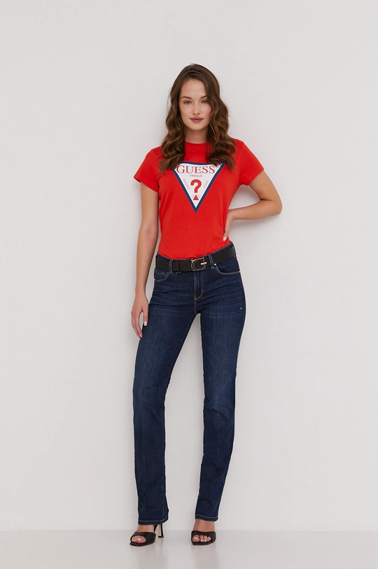 Guess t-shirt piros