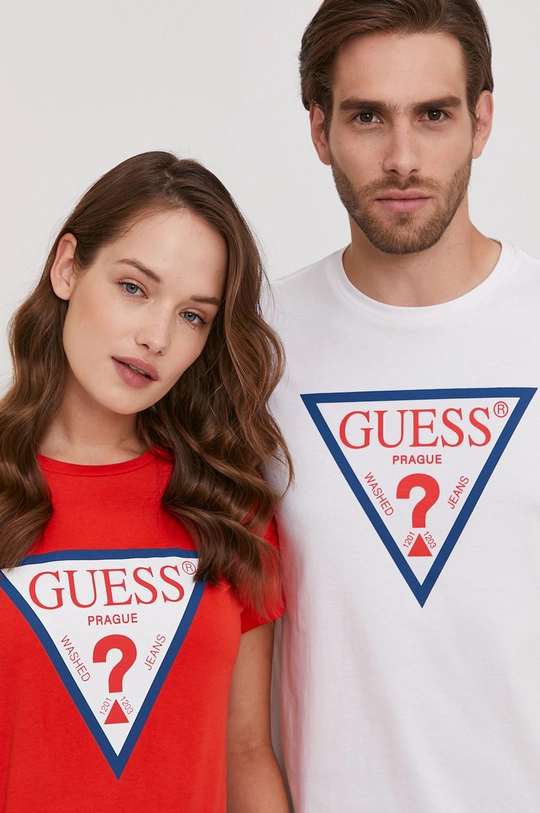 κόκκινο Μπλουζάκι Guess