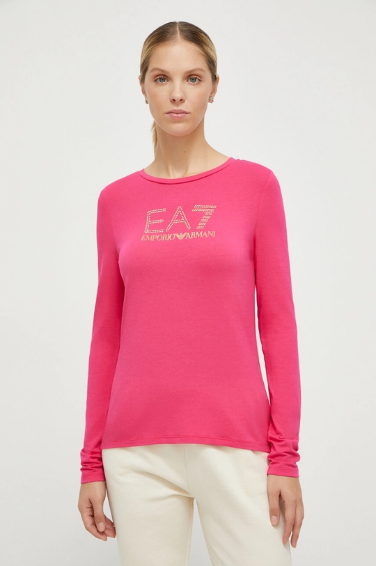 ροζ Longsleeve EA7 Emporio Armani Γυναικεία