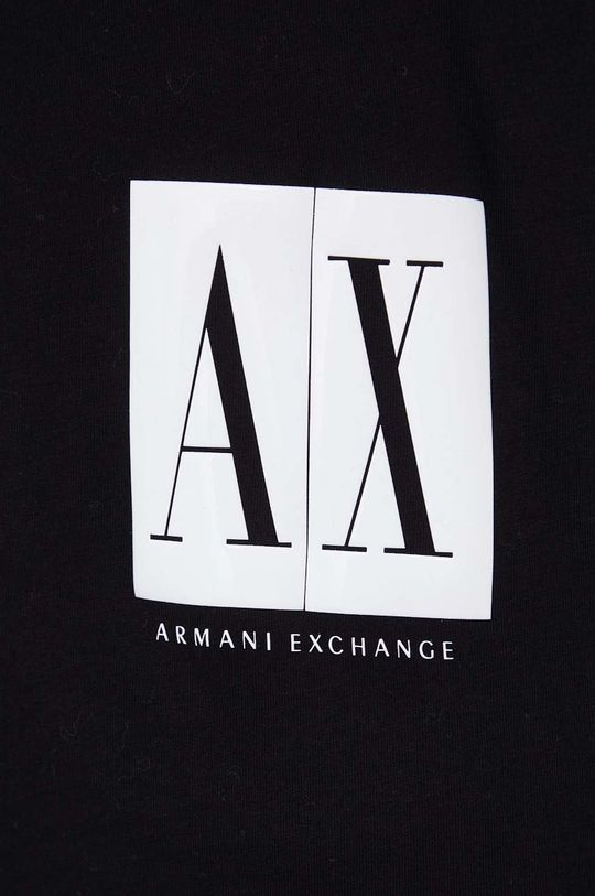 negru Armani Exchange Tricou din bumbac