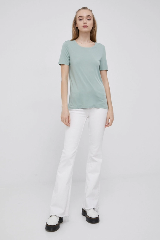 Pieces t-shirt verde