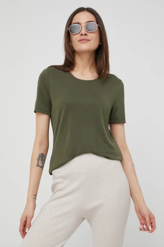 πράσινο Μπλουζάκι Pieces Γυναικεία