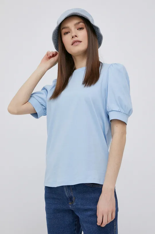 μπλε Βαμβακερό μπλουζάκι Vero Moda Γυναικεία