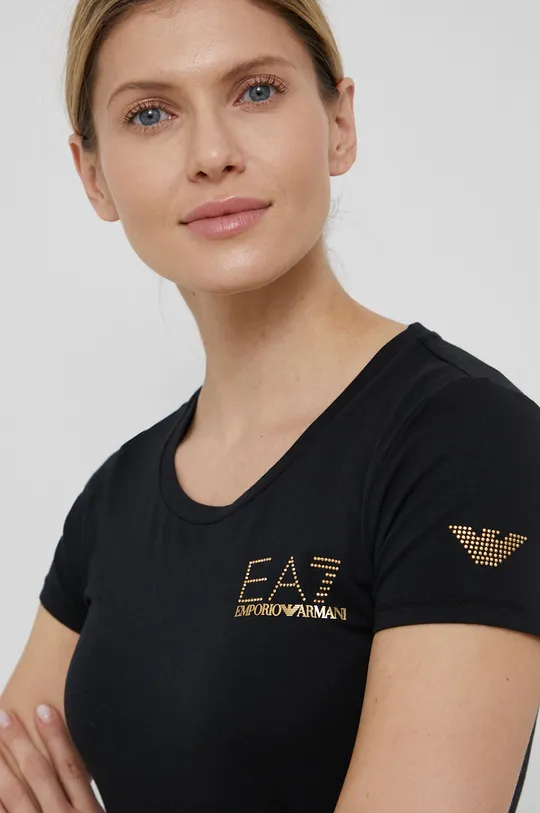 črna EA7 Emporio Armani kratka majica