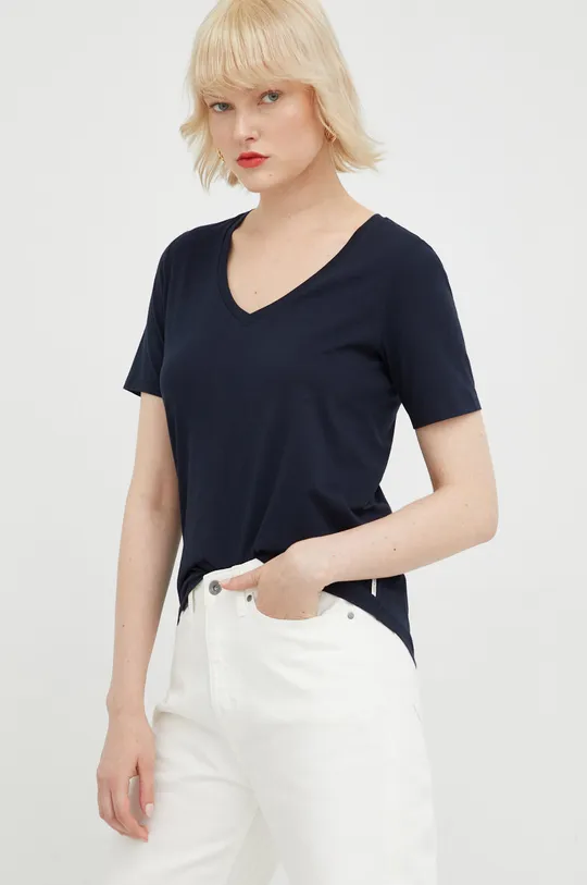 blu navy Marc O'Polo t-shirt in cotone Donna