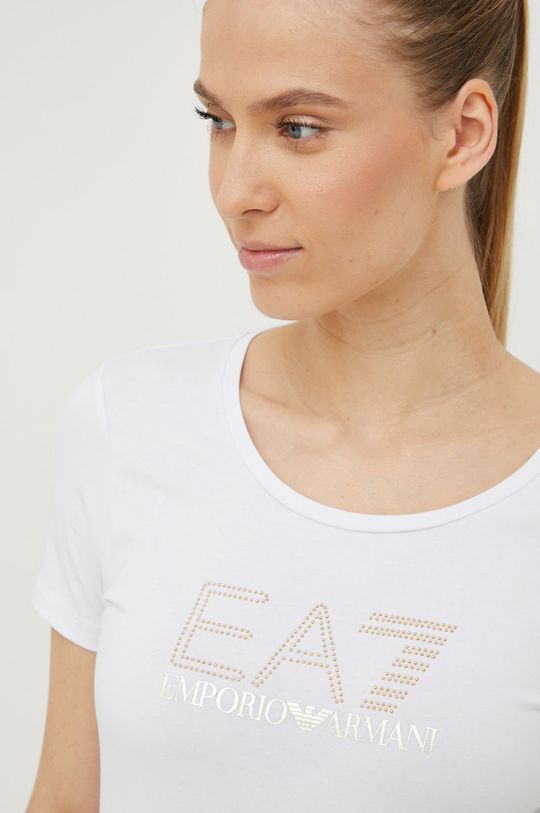 biały EA7 Emporio Armani t-shirt 8NTT24.TJ2HZ.NOS