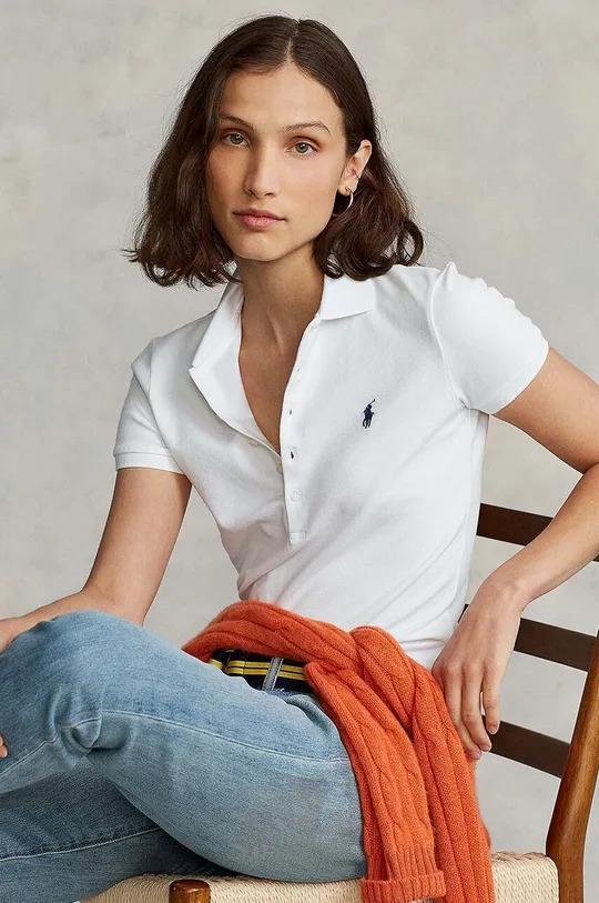 bijela Polo majica Polo Ralph Lauren Ženski