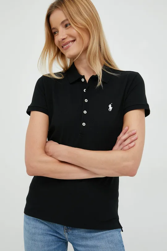 čierna Polo tričko Polo Ralph Lauren Dámsky