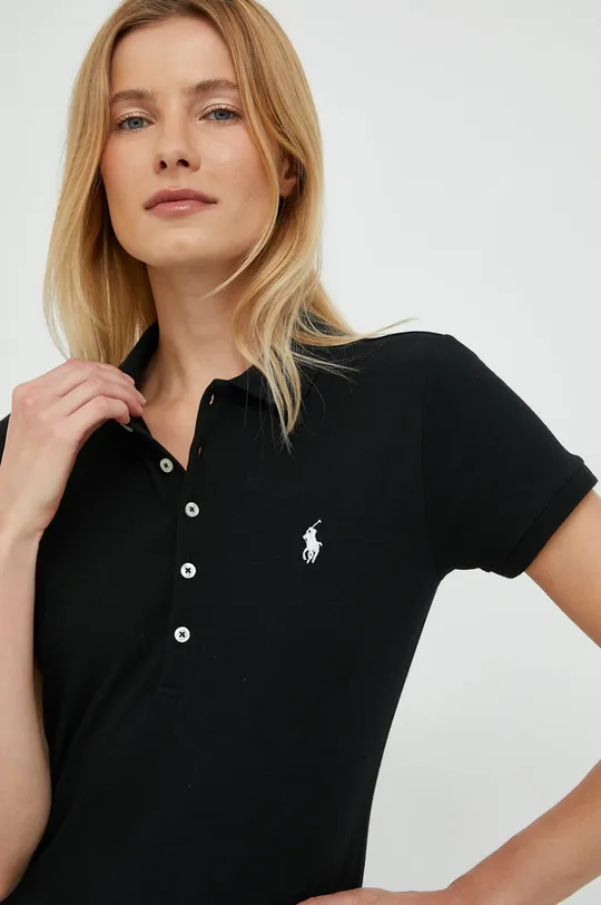 čierna Polo tričko Polo Ralph Lauren
