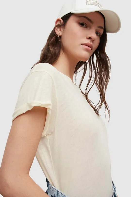 AllSaints t-shirt bawełniany ANNA TEE biały