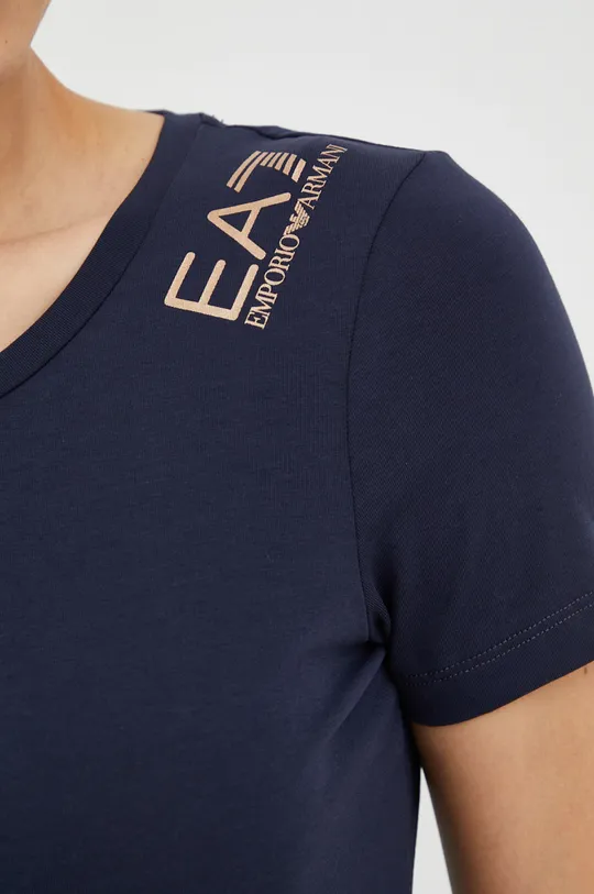 granatowy EA7 Emporio Armani t-shirt