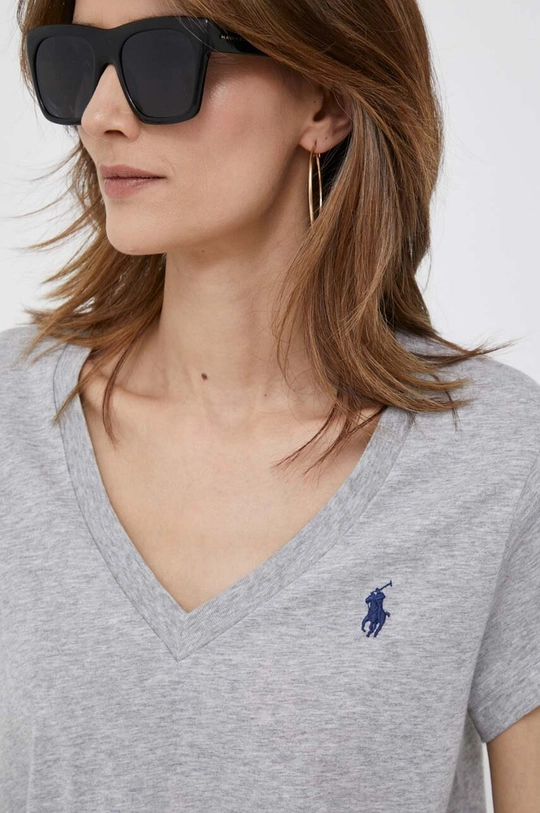 γκρί Βαμβακερό μπλουζάκι Polo Ralph Lauren