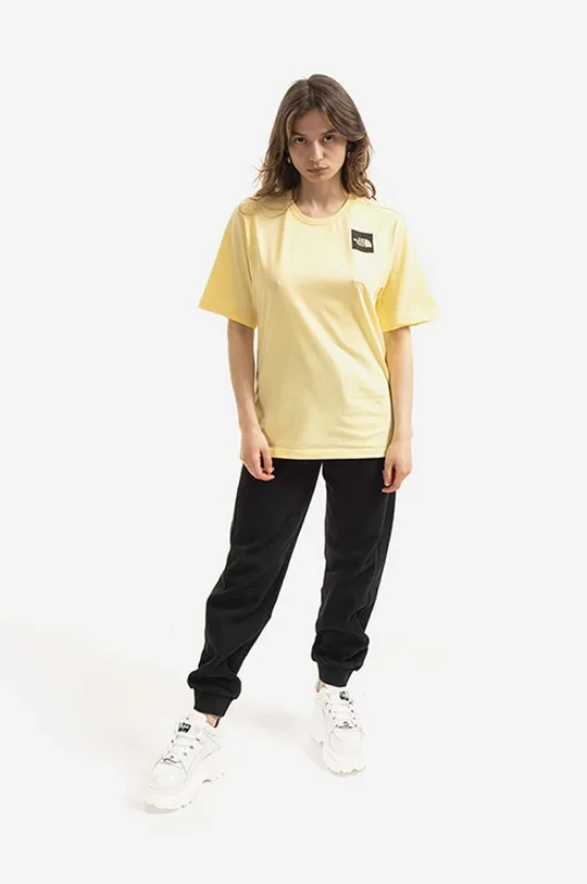 The North Face cotton T-shirt W Relaxed Fine Tee yellow
